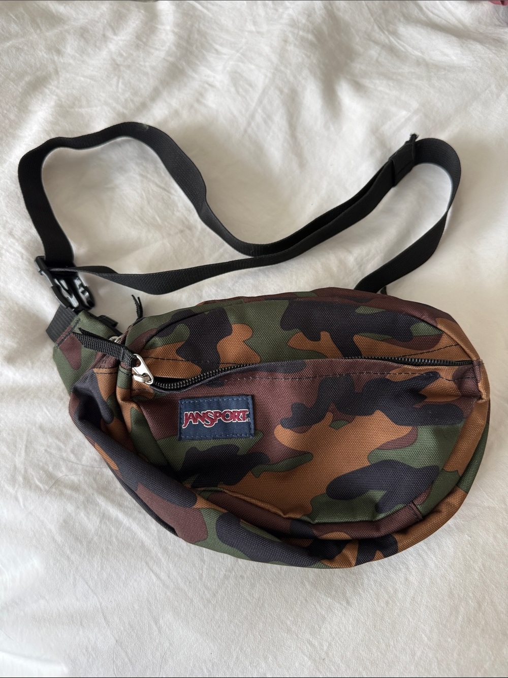 Jansport Camo Waist Pack in Green, Brown & Black